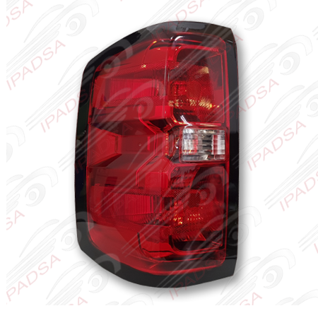 CALAVERA CHEVROLET CHEYENNE/SILVERADO 2014 - 2018 ROJO/CRISTAL CON IZQUIERDA