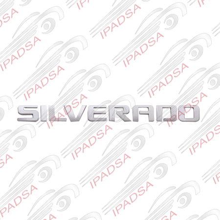 EMBLEMA CHEVROLET SILVERADO - CROMADO