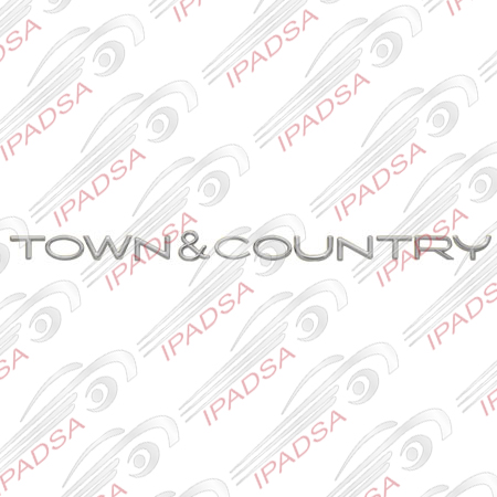 EMBLEMA CHRYSLER TOWN COUNTRY - CROMADO