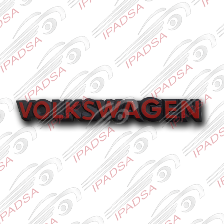 EMBLEMA VOLKSWAGEN JETTA/ATLANTIC/CARIBE - ROJO