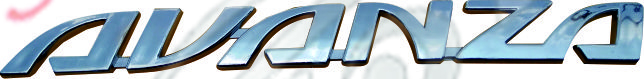 EMBLEMA TOYOTA AVANZA 2008 - 2018 CROMADO