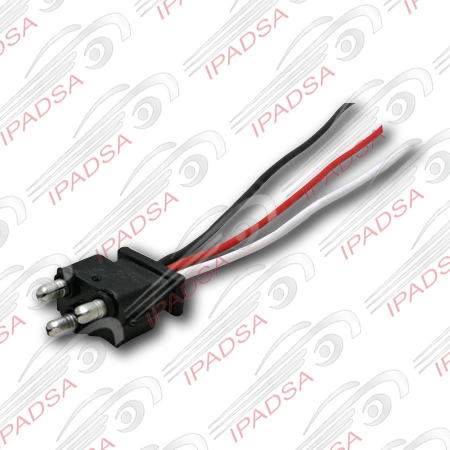 SOQUET UNIVERSAL CONECTOR TRIPLE PARA LEDS - NEGRO