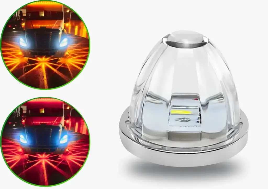 PLAFON UNIVERSAL WATERMELON ESTROBO AMBAR/ROJO CON LEDS