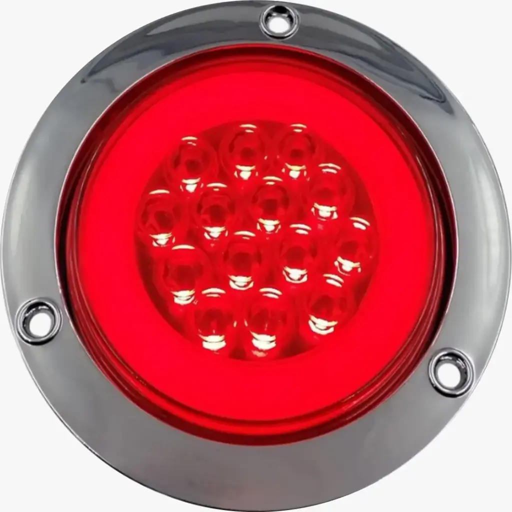 PLAFON UNIVERSAL 4″ DE 14 LEDS /OJO DE ANGEL GEL ROJO CON ALTA/BAJA/ESTROBO