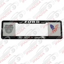 MARCO DE PLACA EUROPEO UNIVERSAL - NEGRO