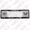 MARCO DE PLACA EUROPEO UNIVERSAL - NEGRO