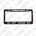 MARCO DE PLACA AMERICANO VOLKSWAGEN - NEGRO