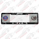 MARCO DE PLACA EUROPEO UNIVERSAL - NEGRO