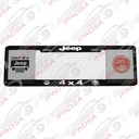 MARCO DE PLACA EUROPEO UNIVERSAL - NEGRO