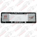 MARCO DE PLACA EUROPEO UNIVERSAL - NEGRO