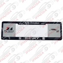 MARCO DE PLACA EUROPEO UNIVERSAL - NEGRO