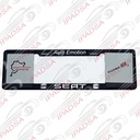 MARCO DE PLACA EUROPEO UNIVERSAL - NEGRO