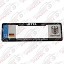 MARCO DE PLACA EUROPEO UNIVERSAL - NEGRO