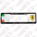 MARCO DE PLACA EUROPEO UNIVERSAL - NEGRO