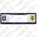 MARCO DE PLACA EUROPEO UNIVERSAL - NEGRO