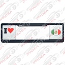 MARCO DE PLACA EUROPEO UNIVERSAL - NEGRO