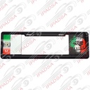 MARCO DE PLACA EUROPEO UNIVERSAL - NEGRO