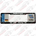 MARCO DE PLACA EUROPEO UNIVERSAL - NEGRO