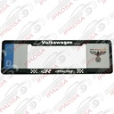 MARCO DE PLACA EUROPEO UNIVERSAL - NEGRO