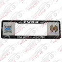 MARCO DE PLACA EUROPEO UNIVERSAL - NEGRO