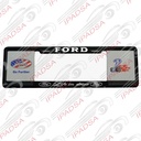 MARCO DE PLACA EUROPEO UNIVERSAL - NEGRO