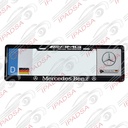 MARCO DE PLACA EUROPEO UNIVERSAL - NEGRO