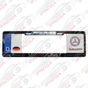 MARCO DE PLACA EUROPEO UNIVERSAL - NEGRO