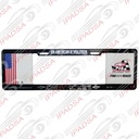 MARCO DE PLACA EUROPEO UNIVERSAL - NEGRO