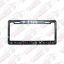 MARCO DE PLACA AMERICANO FIAT - NEGRO