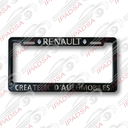 MARCO DE PLACA AMERICANO RENAULT - NEGRO