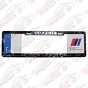 MARCO DE PLACA EUROPEO UNIVERSAL - NEGRO