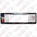 MARCO DE PLACA EUROPEO UNIVERSAL - NEGRO