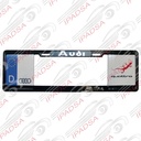 MARCO DE PLACA EUROPEO UNIVERSAL - NEGRO