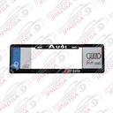 MARCO DE PLACA EUROPEO UNIVERSAL - NEGRO