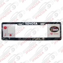 MARCO DE PLACA EUROPEO UNIVERSAL - NEGRO