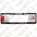 MARCO DE PLACA EUROPEO UNIVERSAL - NEGRO