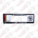 MARCO DE PLACA EUROPEO UNIVERSAL - NEGRO