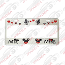 MARCO DE PLACA NUMERICO UNIVERSAL - BLANCO