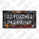 PORTAPLACA AMERICANO UNIVERSAL - NEGRO