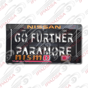 PORTAPLACA AMERICANO UNIVERSAL - NEGRO