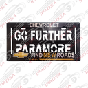 PORTAPLACA AMERICANO UNIVERSAL - NEGRO