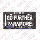 PORTAPLACA AMERICANO UNIVERSAL - NEGRO