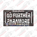 PORTAPLACA AMERICANO UNIVERSAL - NEGRO