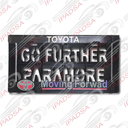 PORTAPLACA AMERICANO UNIVERSAL - NEGRO