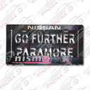 PORTAPLACA AMERICANO UNIVERSAL - NEGRO