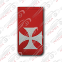 LODERA LARGA CRUZ ROMANA - ROJO