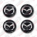 TAPON MAZDA UNIVERSAL - CROMADO/NEGRO
