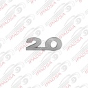 EMBLEMA VOLKSWAGEN GOLF/BORA/BEETLE/IBIZA/CORDOBA - CROMADO