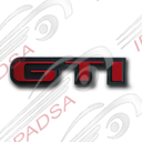 EMBLEMA VOLKSWAGEN JETTA/GOLF - ROJO