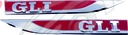 EMBLEMA VOLKSWAGEN JETTA/GOLF - CROMADO/ROJO